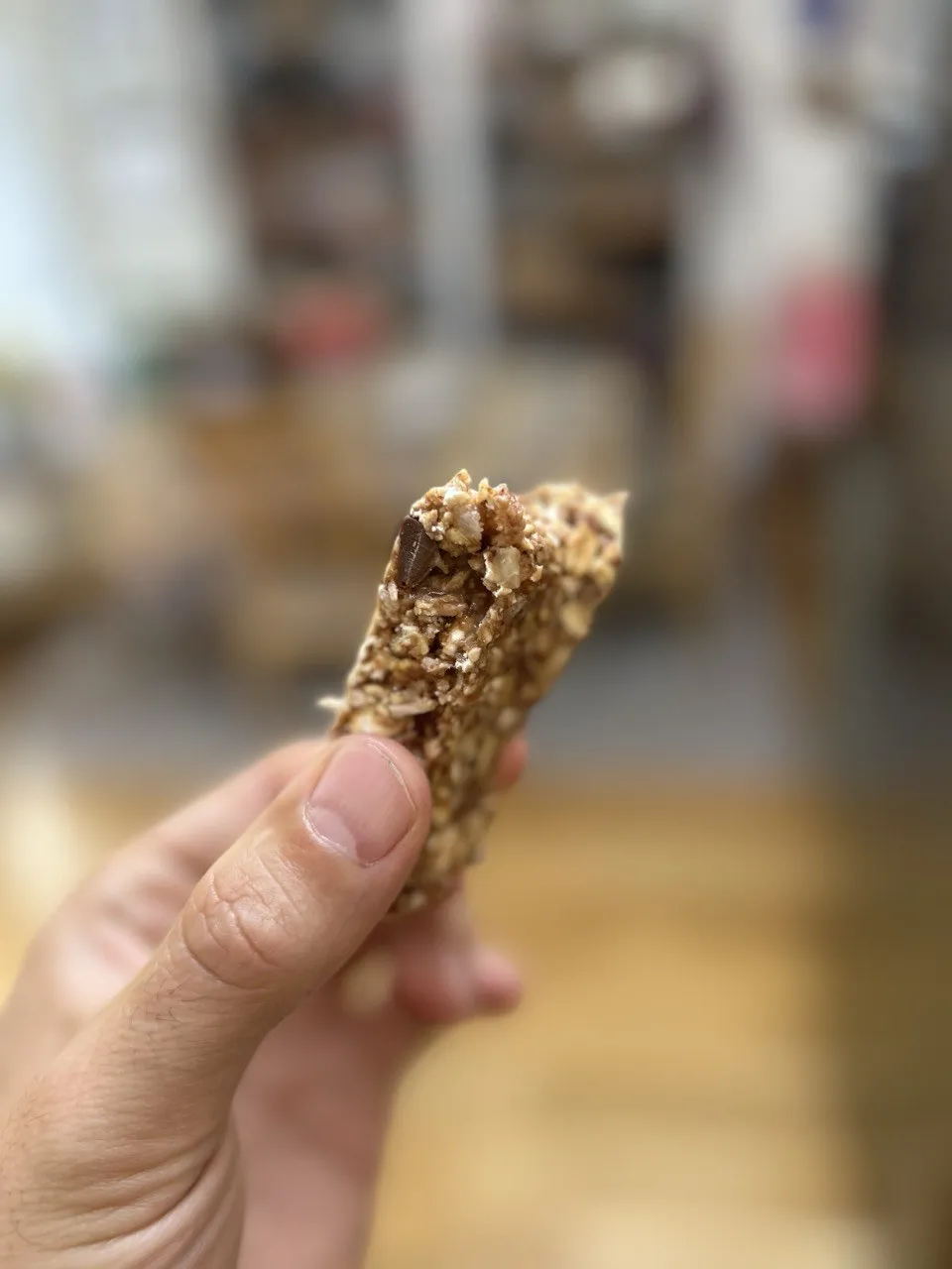 Homemade protein bar. Tastes better than shop-bought junk